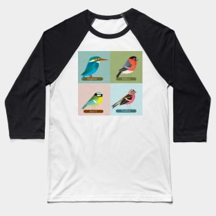 British Birds Baseball T-Shirt